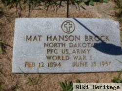 Mat Hanson Brock