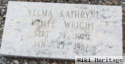 Velma Kathryne Wolfe Wright