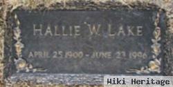 Hallie W. Lake