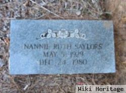 Nannie Ruth Saylors