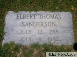 Elbert Thomas Sanderson