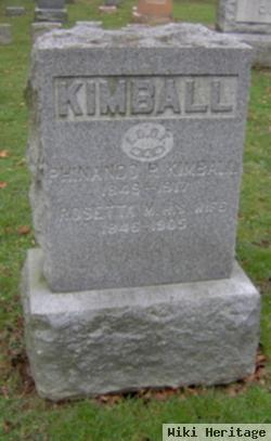 Rosetta M. Weed Kimball