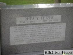 Rhea Y. Yeager Fetzer