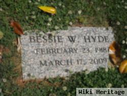 Bessie W Franklin Hyde