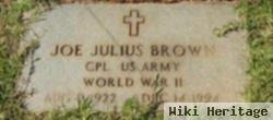 Joseph Julius "joe" Brown