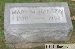 Mary M Hanson