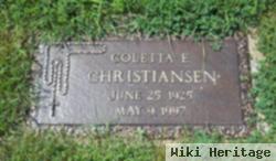 Coletta E Christiansen