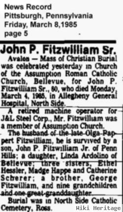 John P. Fitzwilliam, Sr