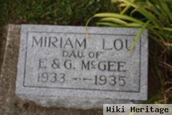 Miriam Lou Mcgee