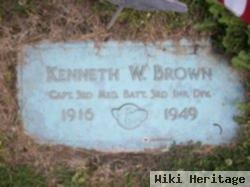 Capt Kenneth W Brown