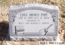 Edna Mary Norton Brown Pope