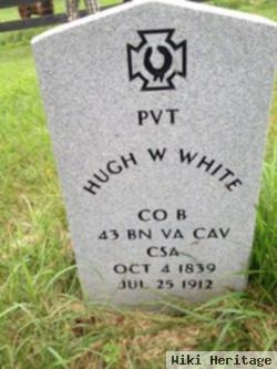 Pvt Hugh W White