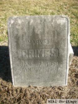 Mary J. Granger Grimes