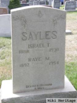 Israel T Sayles