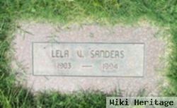 Lela V. Sanders