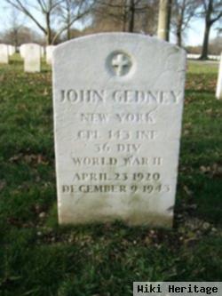 Cpl John Gedney