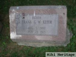 Frank G W Kehm