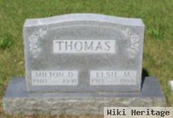 Milton D Thomas