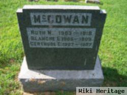 Gertrude E Mccowan