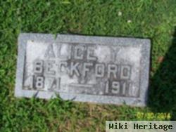 Alice Y Hardwick Beckford