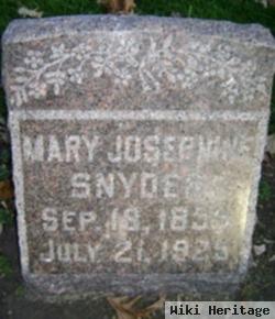 Mary Josephine Burgor Snyder