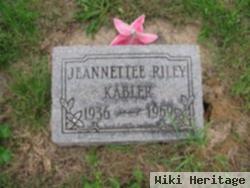 Jeannettee Riley Kabler
