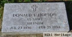 Donald E Hopson