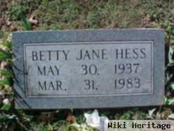 Betty Jane Whitford Hess