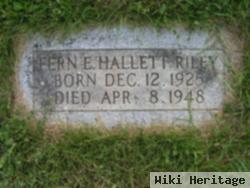 Fern E Hallett Riley