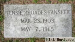 Tensie Rhoades Fansler