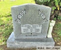 Martha Frances Cannon Henley