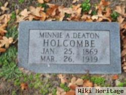 Minnie Ann Deaton Holcombe