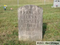 Frances Lueva Hensley