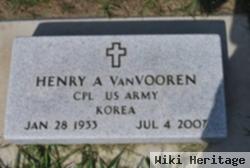 Henry A Vanvooren