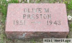 Olive M Preston