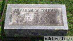 Abraham W Coleman