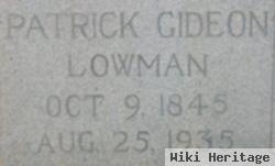 Gideon Patrick "bob" Lowman