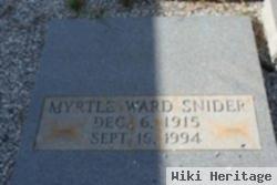 Myrtle Ward Snider