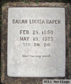 Sarah Louisa Raper