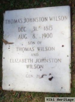 Thomas Johnston Wilson