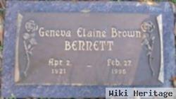 Geneva Elaine Brown Bennett