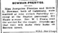 Josephine A. Prentiss Bowman