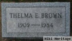 Thelma E Brown