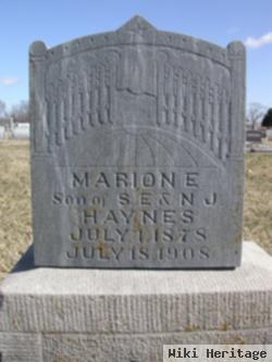 Marion E Haynes