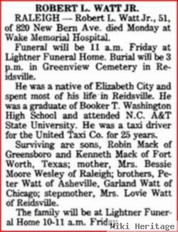 Robert Lee Watt, Jr