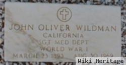 Sgt John Oliver Wildman