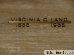 Virginia "jennie" Gilson Lang