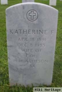 Katherine F Coutanche Acheson