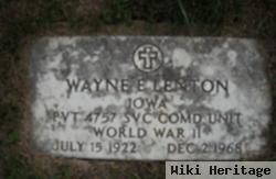 Wayne E Lenton