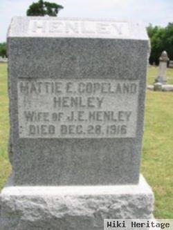 Martha E. "mattie" Copeland Henley